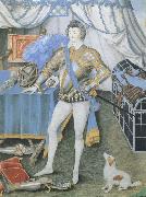 Nicholas Hilliard Sir Anthony Mildmay oil painting on canvas